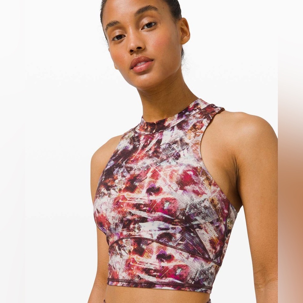 Lululemon Everlux and Mesh Cropped Tank Size 6 - Picture 4 of 8